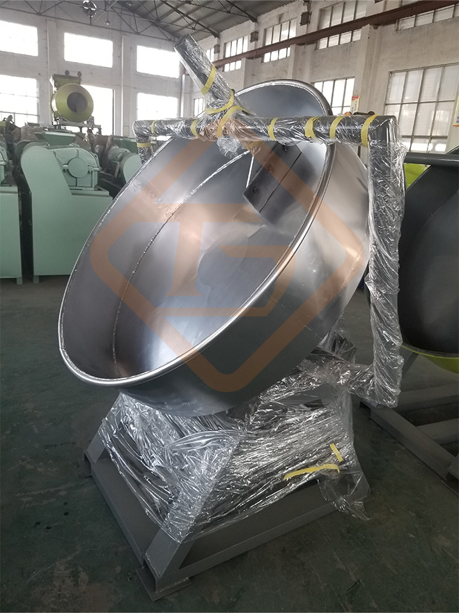 可移動式不銹鋼圓盤造粒機現場