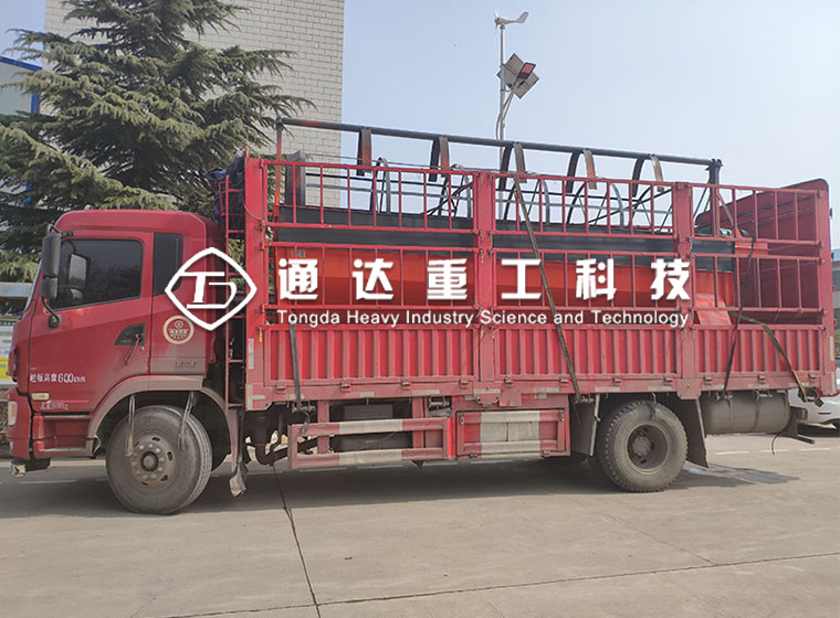 河北邢臺有機肥粉狀生產線發貨出廠